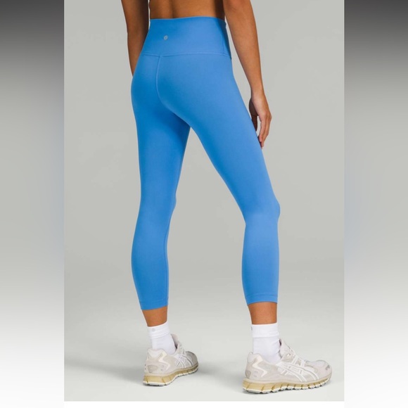 NWT Lululemon Wunder Train High-Rise Crop 23" inseam Blue Nile Size: 14 - Picture 3 of 8